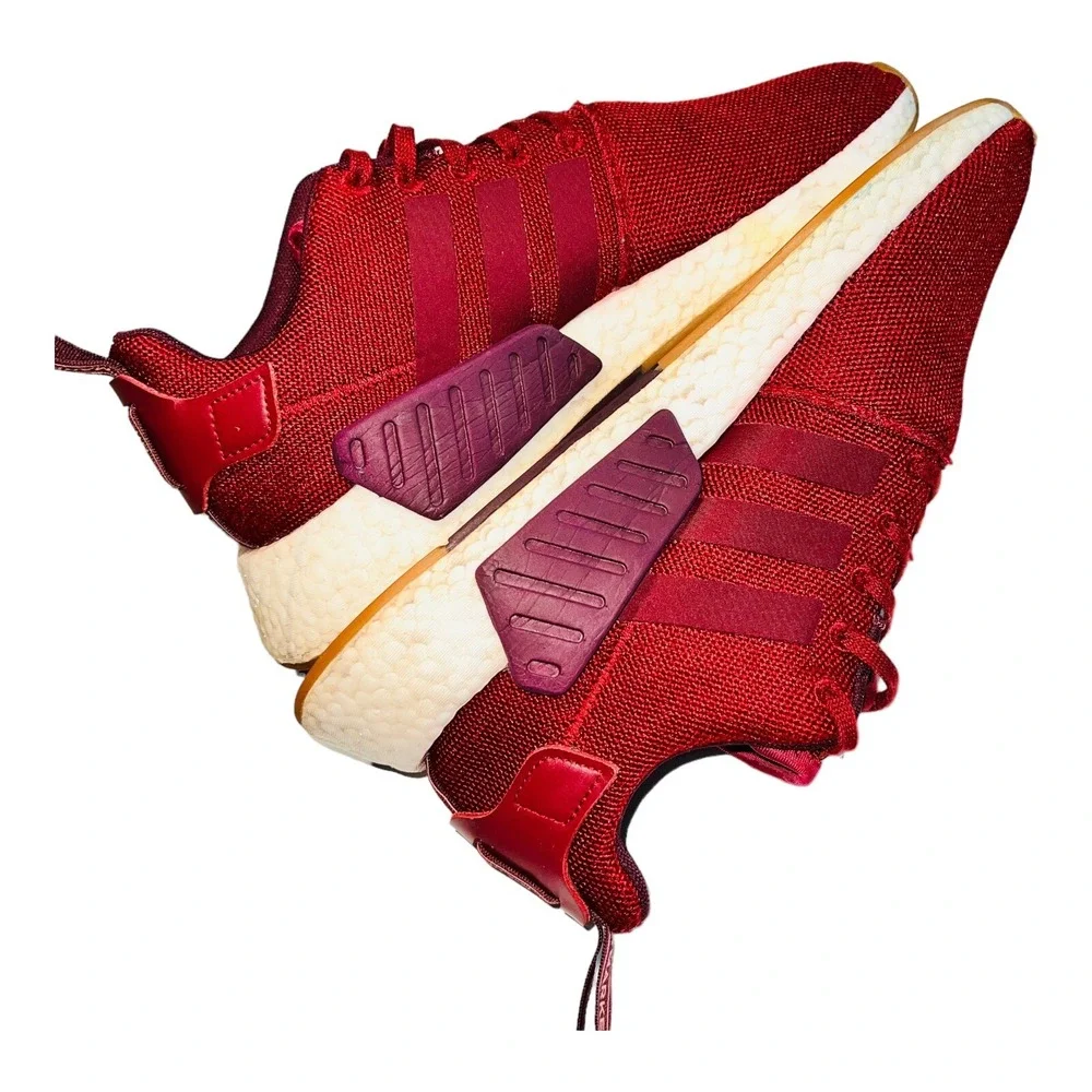 Adidas NMD_R1 CQ2404 Men's Red Mesh Lace-up Trail Running Shoes Sneakers Size 10